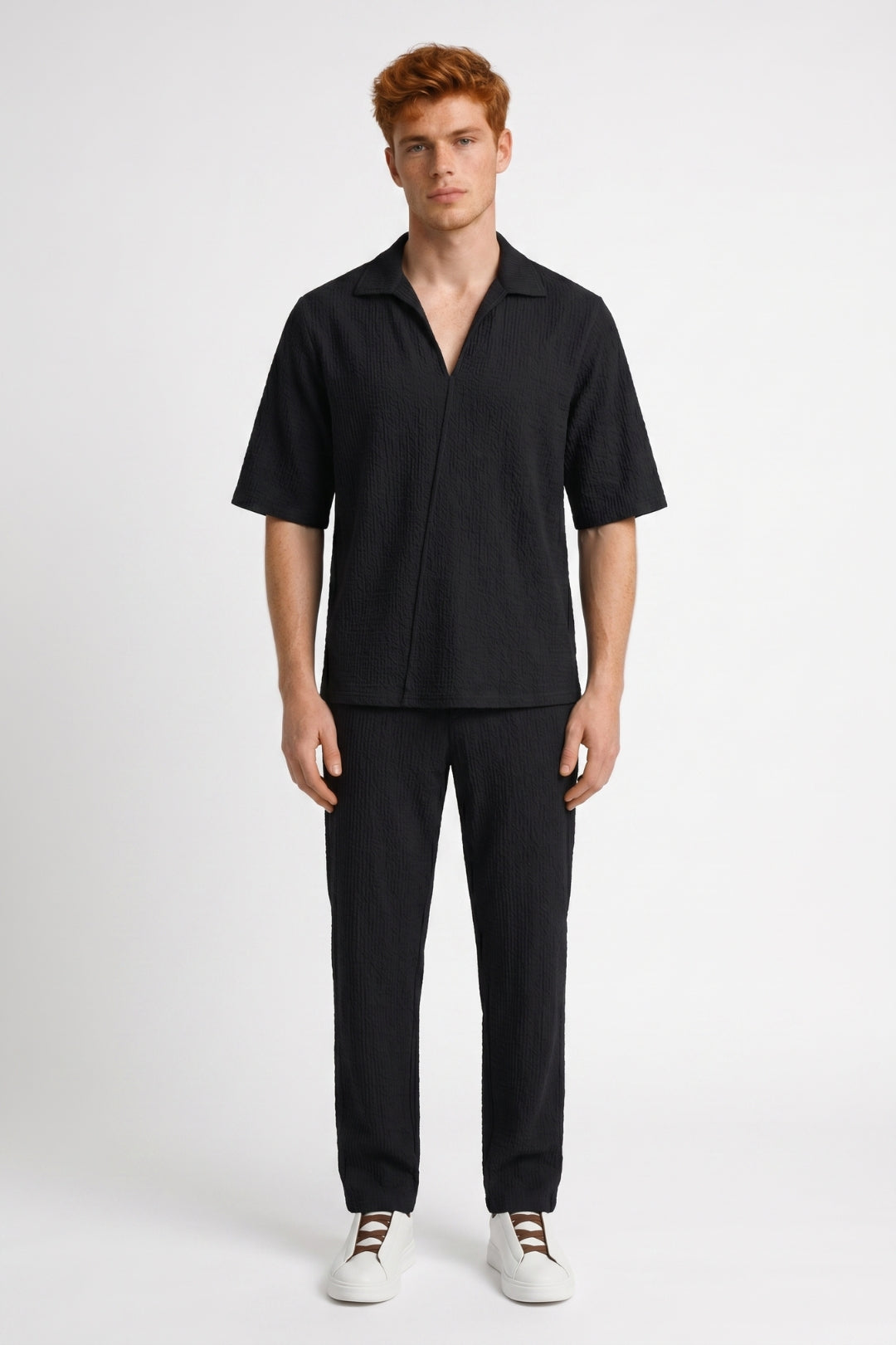 Ensemble Homme - Chemise et Pantalon Col Ouvert | Décontracté