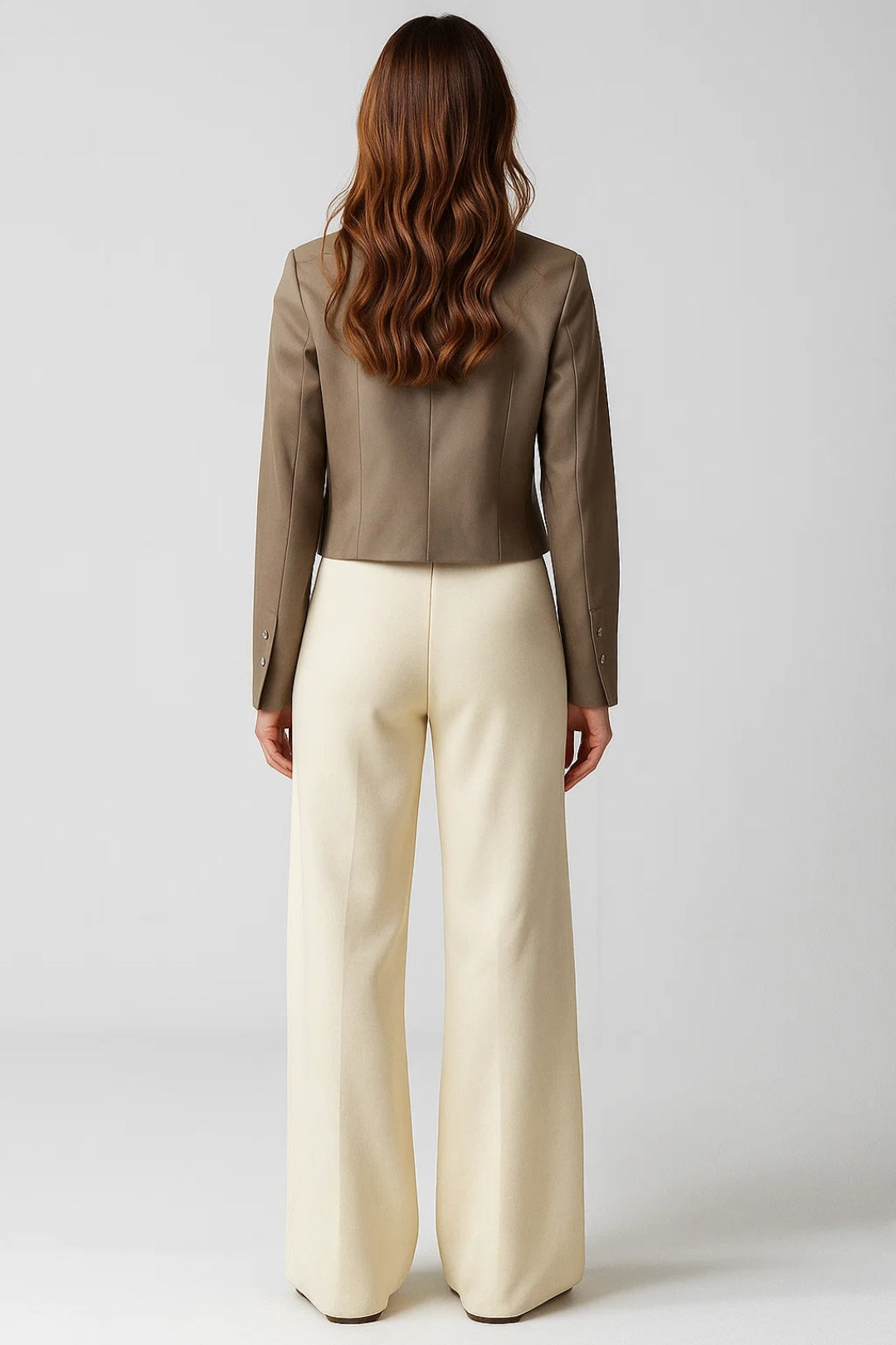 Manteau Court Structuré | Chaud et Élégant | Blanc Cassé, Taupe, Noir