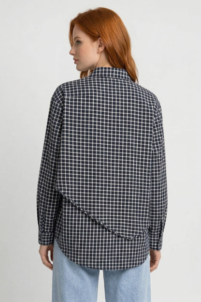 Chemise Femme - Carreaux Nouée | Moderne Décontractée