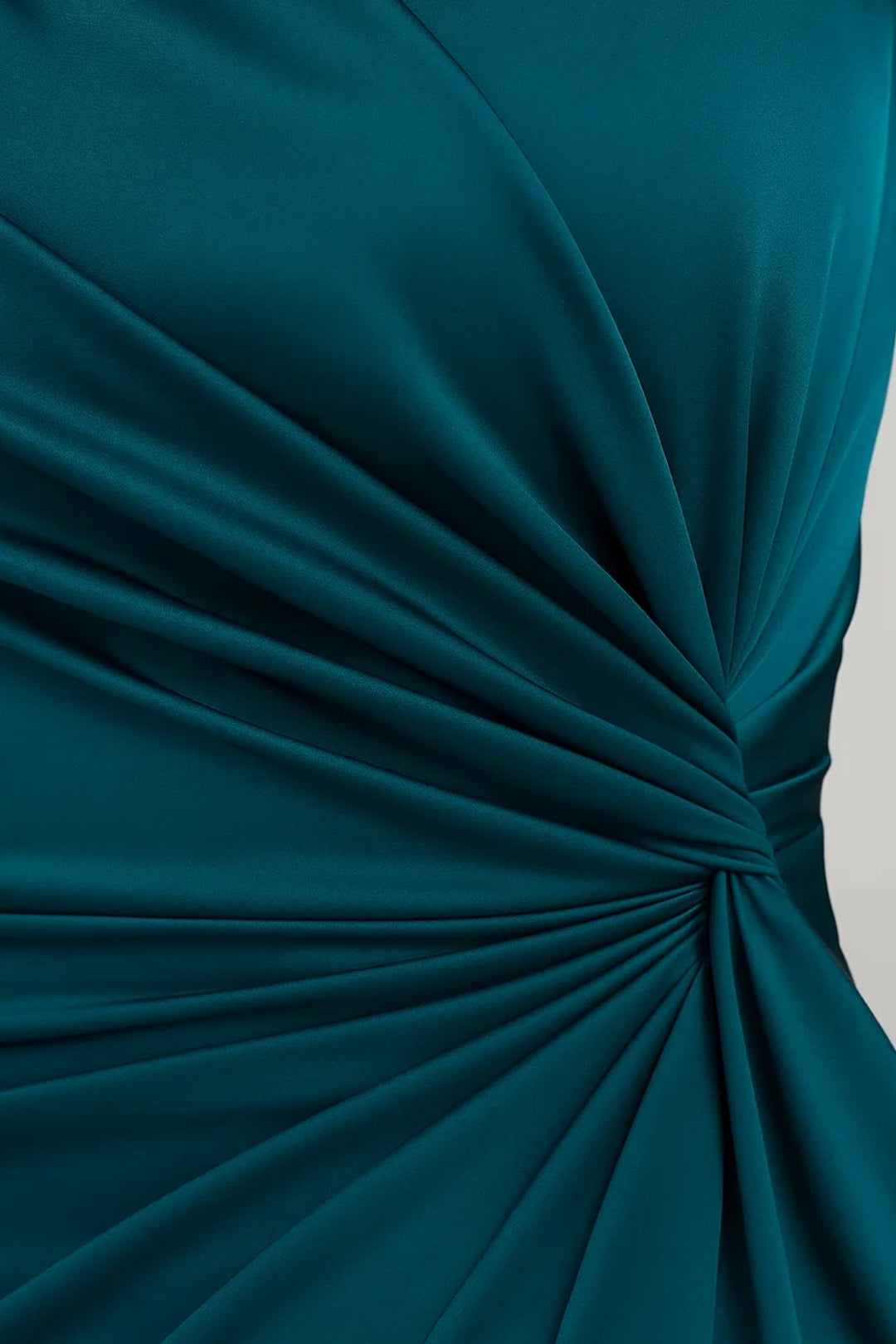 Robe asymétrique drapée | Robe de soirée une manche | Légère et respirante