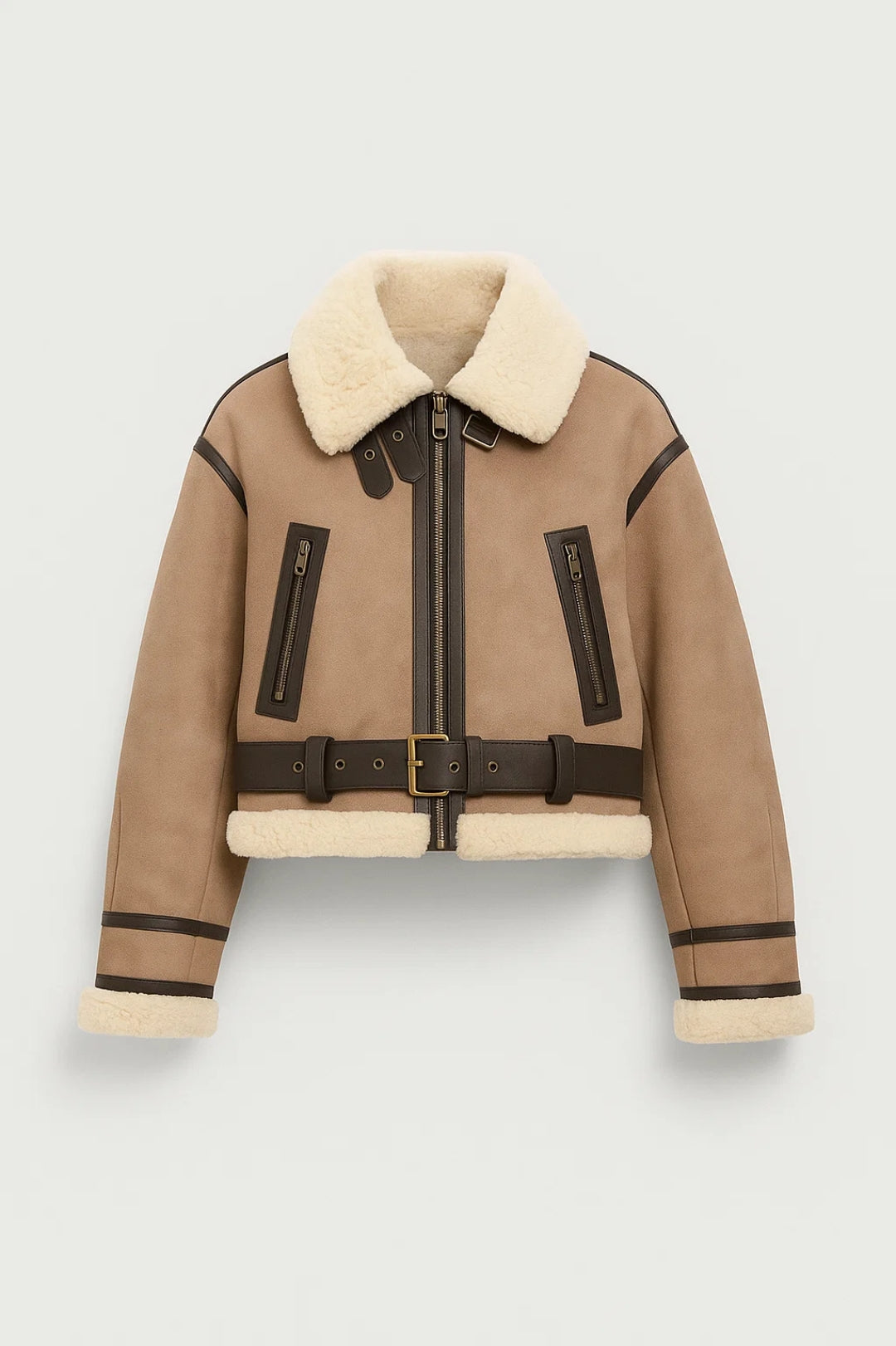 Vestes Hiver | Veste aviateur doublée femme | Chaude et structurée pour les journées froides