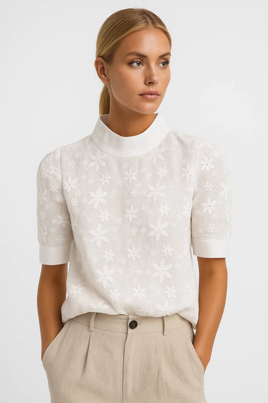 Blouse Femme | texturée | silhouette élégante pour Été