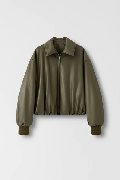 Blouson Court Femme | Veste Décontractée à Fermeture Éclair | Léger et Moderne