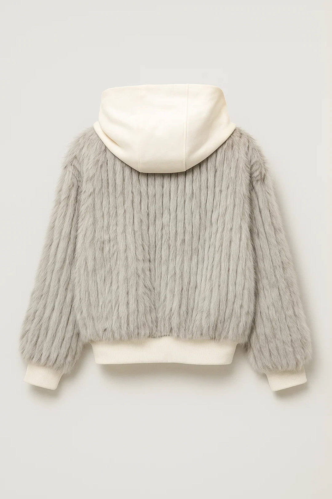 Blouson Douillet | Veste zippée effet fourrure avec capuche | Léger et Respirant