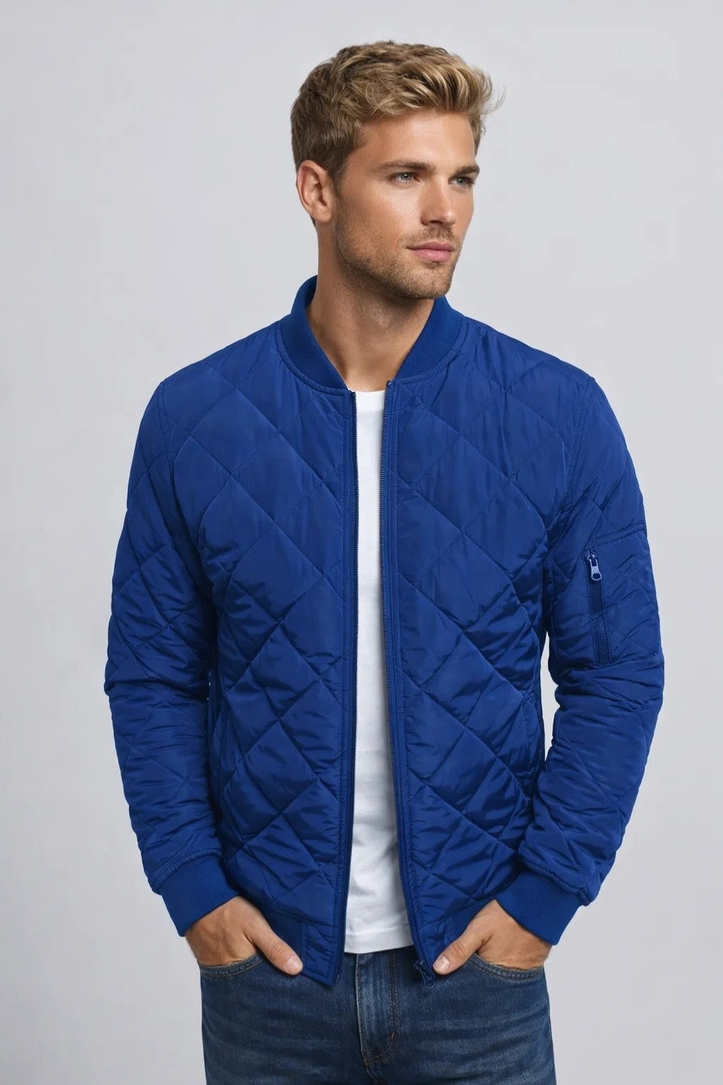 Blouson Homme | streetwear & tendance | matelassage losangé intégral pour Hiver