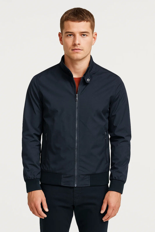 Veste Homme | Blouson Zippé à Col Montant | Moderne, Polyvalente et Chaude pour Hiver