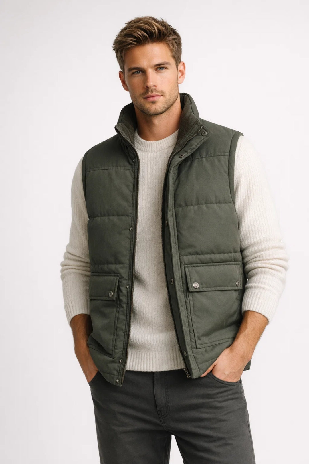 Bodywarmer Homme | léger & polyvalent | coupe matelassée pour Printemps