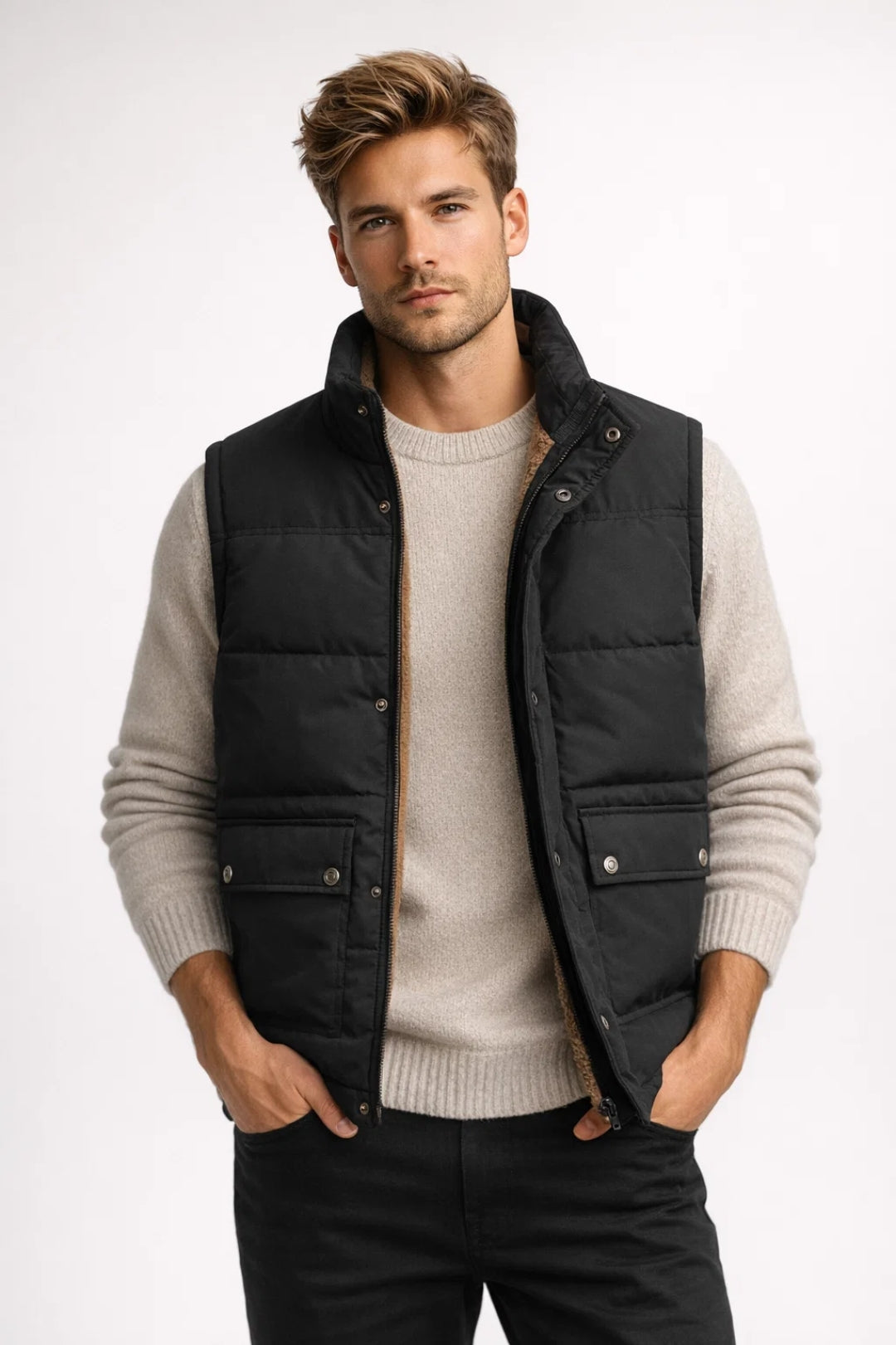 Bodywarmer Homme | léger & polyvalent | coupe matelassée pour Printemps