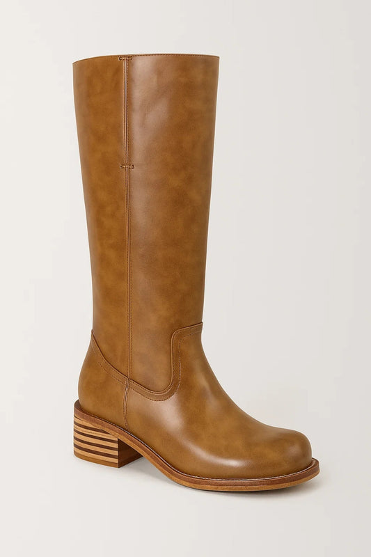 Bottes Femme | tige longue classique | silhouette structurée pour Hiver