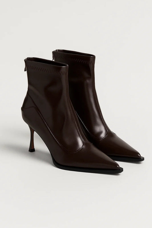 Bottines Femme | talon aiguille pointue | silhouette élancée moderne pour Mi-Saison