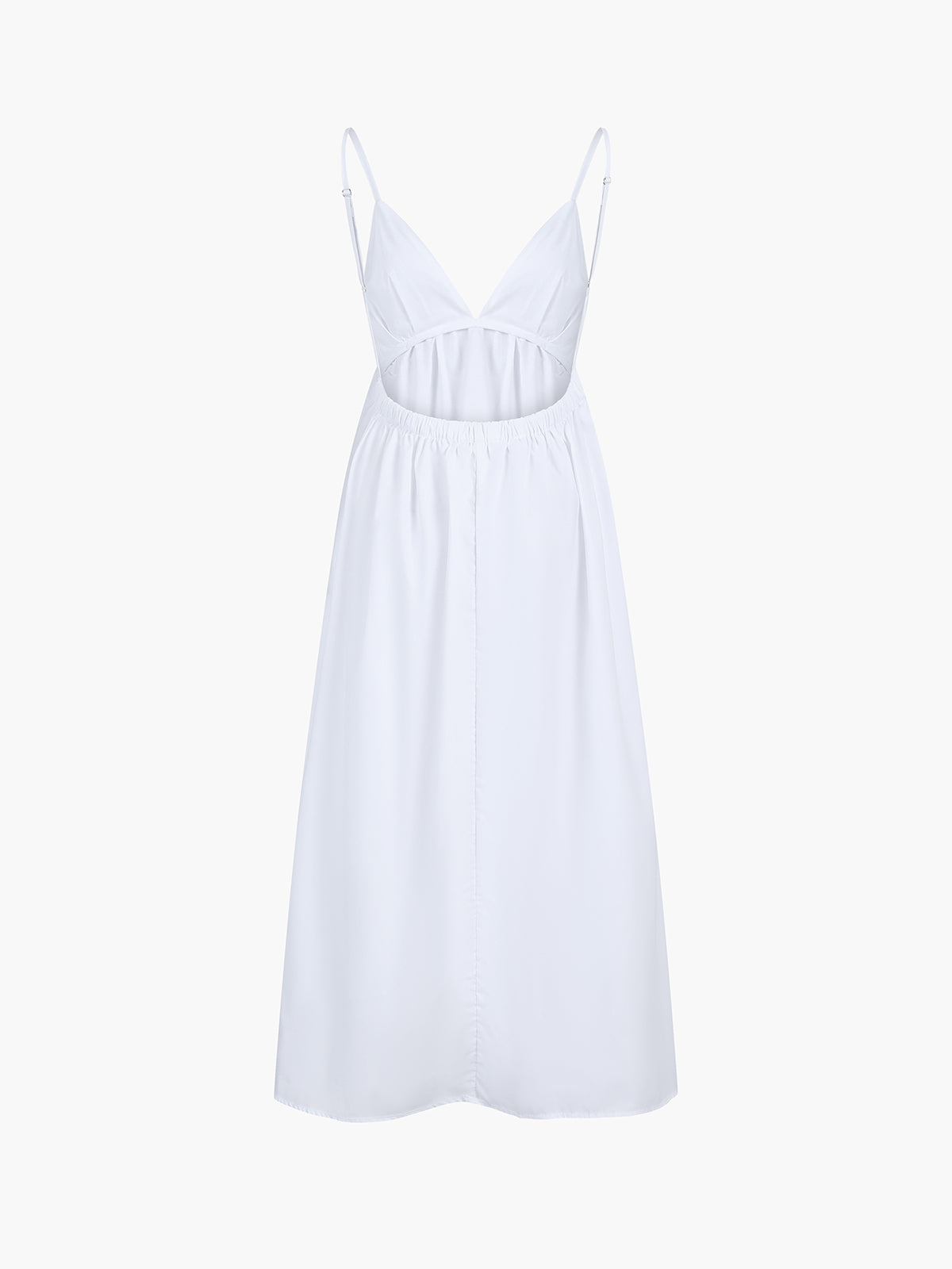 Céline - Robe Maxi Femme Bohème à Bretelles Fines avec Col V Plongeant et Jupe Évasée