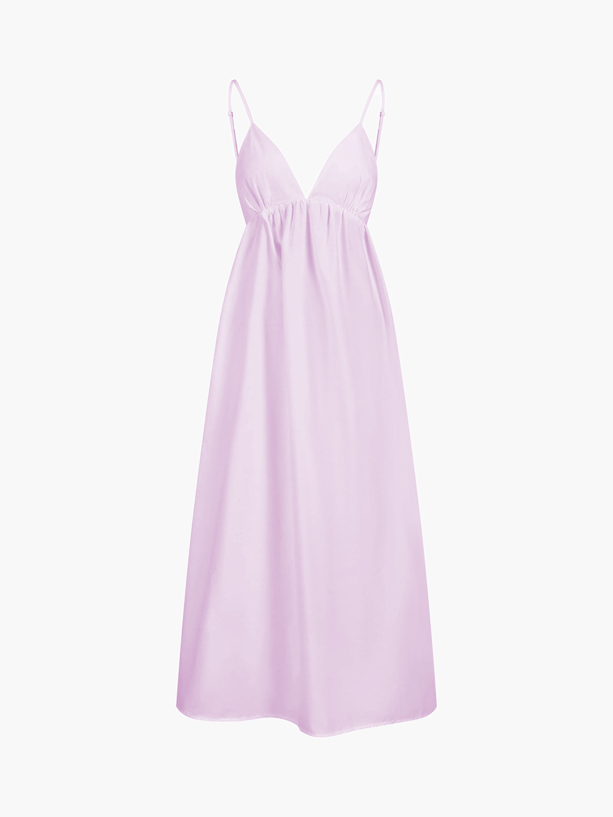 Céline - Robe Maxi Femme Bohème à Bretelles Fines avec Col V Plongeant et Jupe Évasée