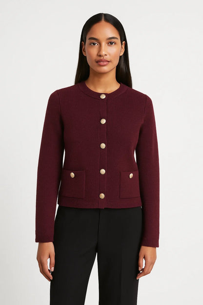 Cardigan Classique à Boutons | Gilet Femme | Élégant et Polyvalent