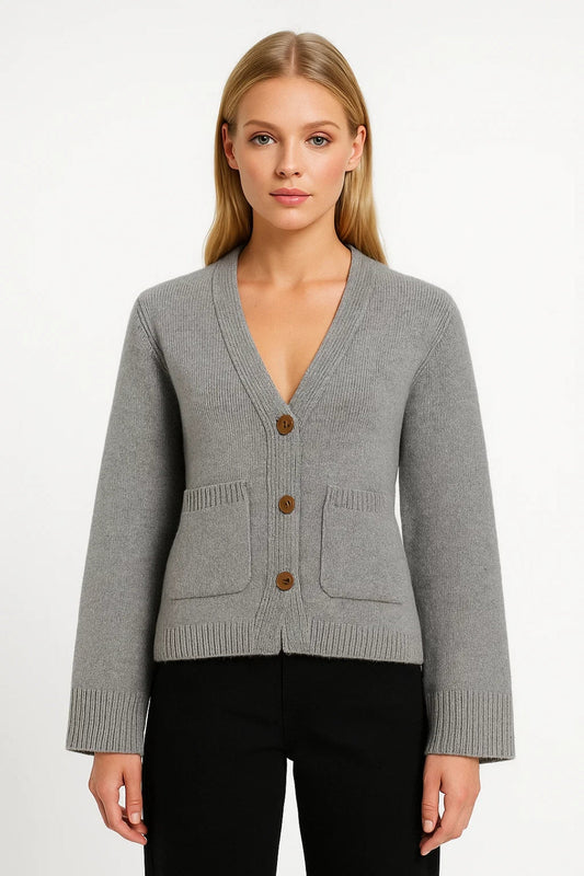 Cardigan Femme | texturé | silhouette structurée pour Hiver