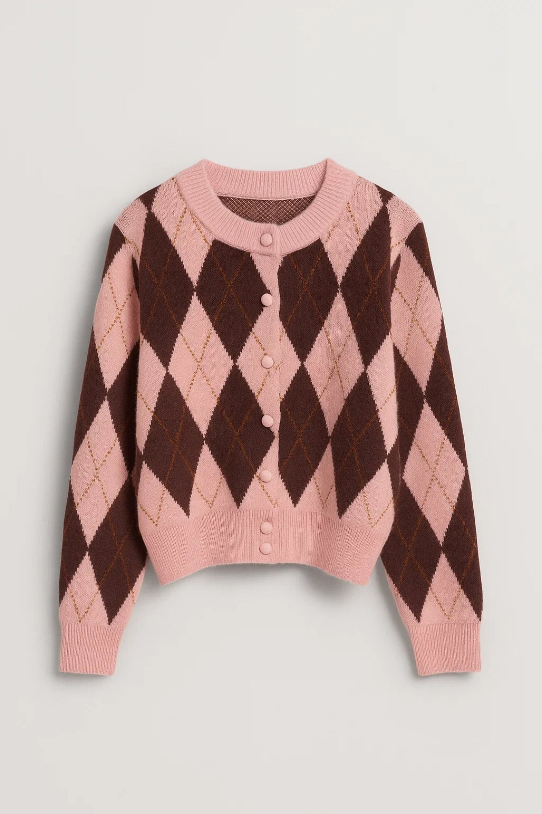 Cardigan à Losanges | Gilet femme | Chaud et Rétro