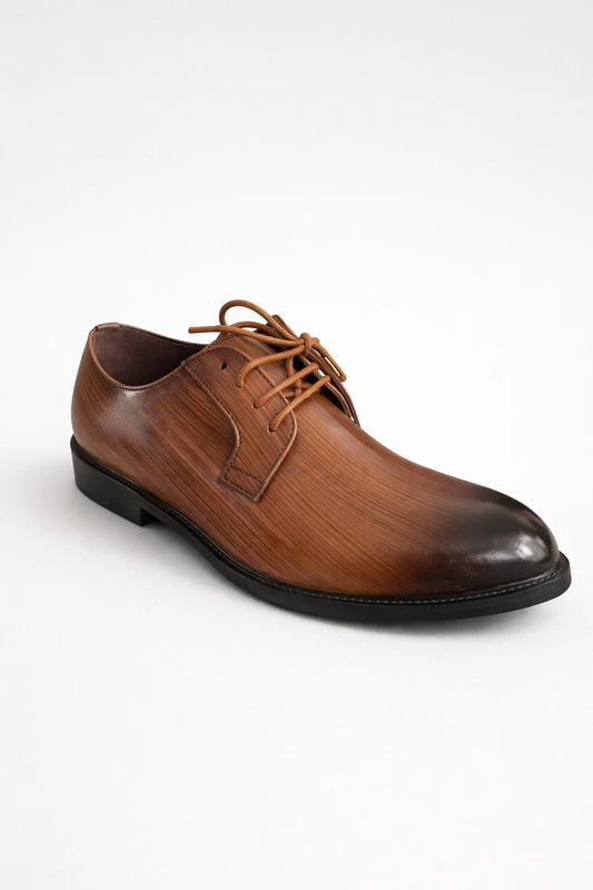 Chaussures Homme - Derby à Lacets Bout Rond Semelle Fine | Élégant