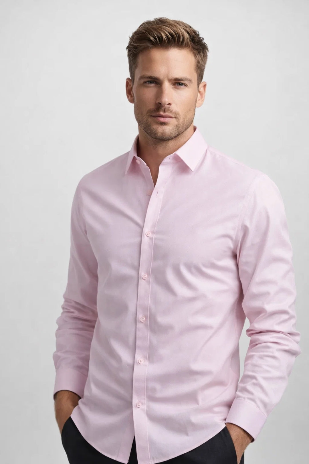 Chemise Homme | coupe ajustée & élégance | manches longues pour Printemps