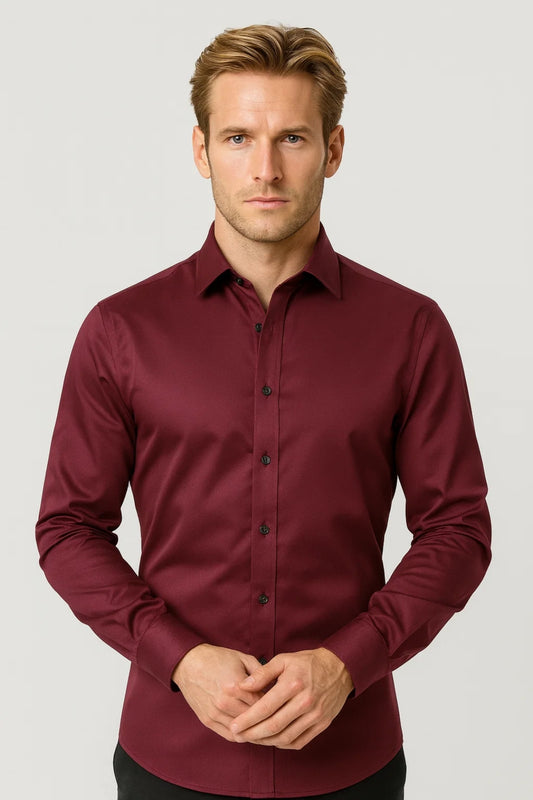 Chemise Homme | coupe ajustée | silhouette élégante pour Mi-Saison