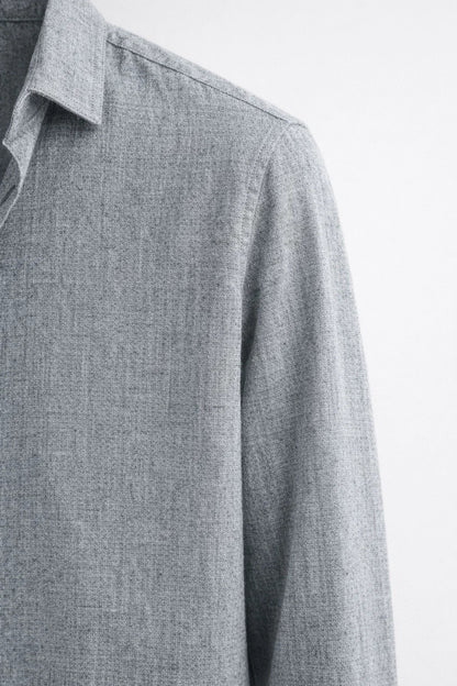 Chemise Homme | lin été & manches longues | coupe ajustée moderne pour Été