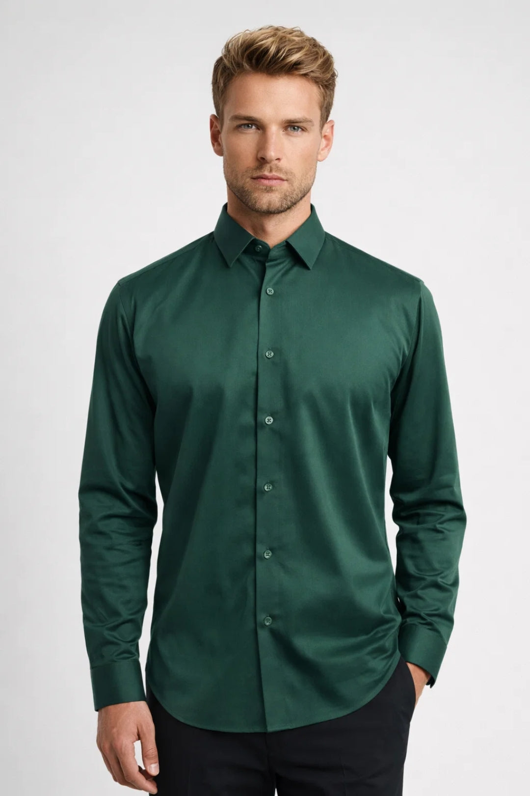Chemise Homme - Coupe Slim Manches Longues | Élégante