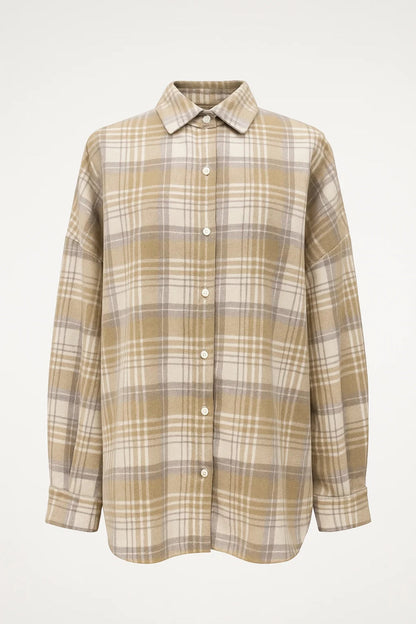 Chemise Longue à Carreaux | Surchemise Décontractée Femme | Légère et Respirante