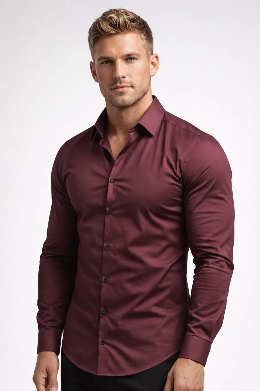 Chemise manches longues Homme | style élégant & allure moderne | coupe ajustée pour Automne