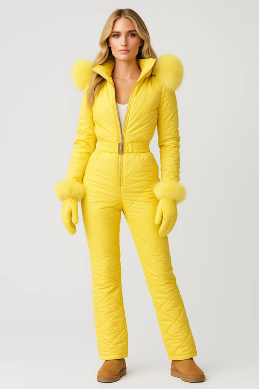 Combinaison Hiver Femme | Tenue de Ski Matelassée | Chaude et Élégante