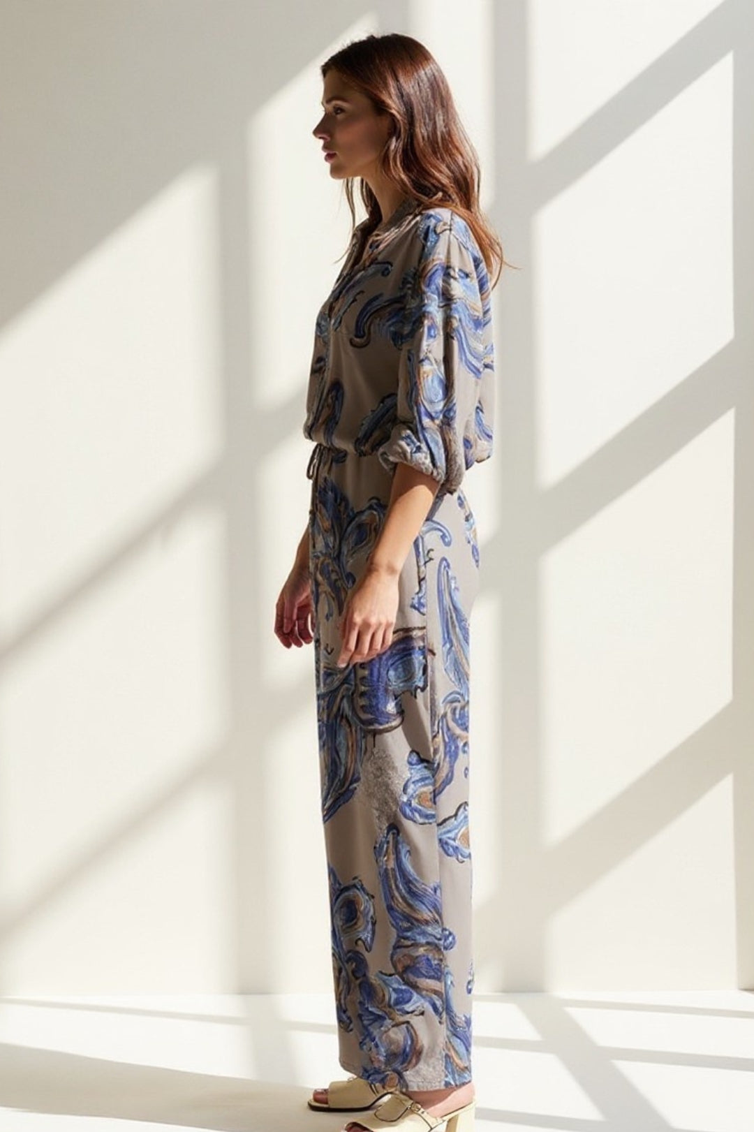 Combinaison à Motif Cachemire | Fluide et Confortable | Style Bohème