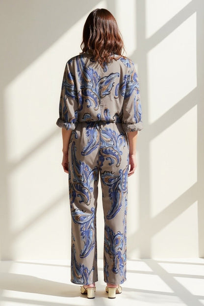 Combinaison à Motif Cachemire | Fluide et Confortable | Style Bohème