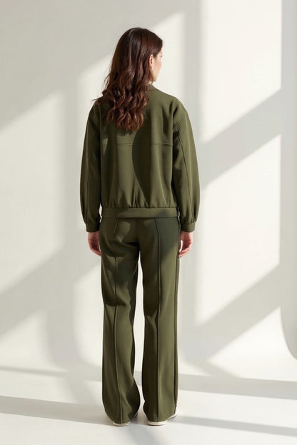 Completo loungewear in felpa | Giacca con zip e pantaloni comodi
