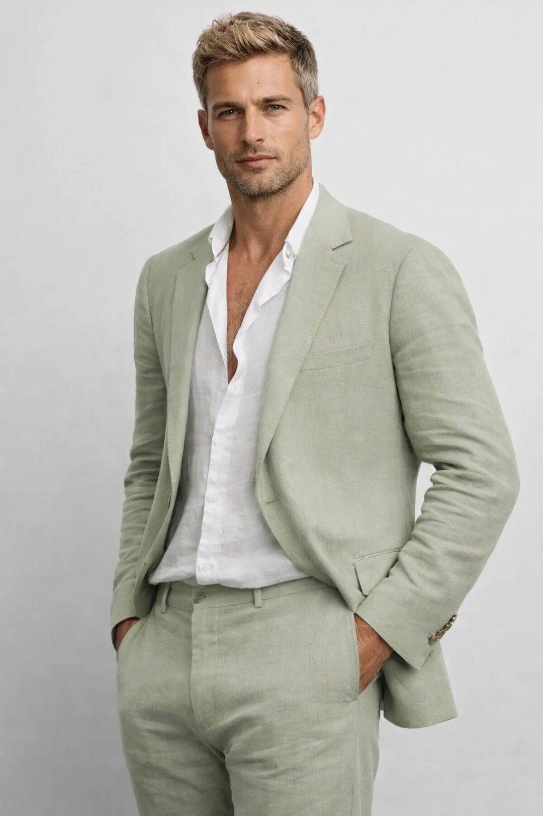 Costume Homme | Mariage Élégant coupe ajustée pour Mi-Saison