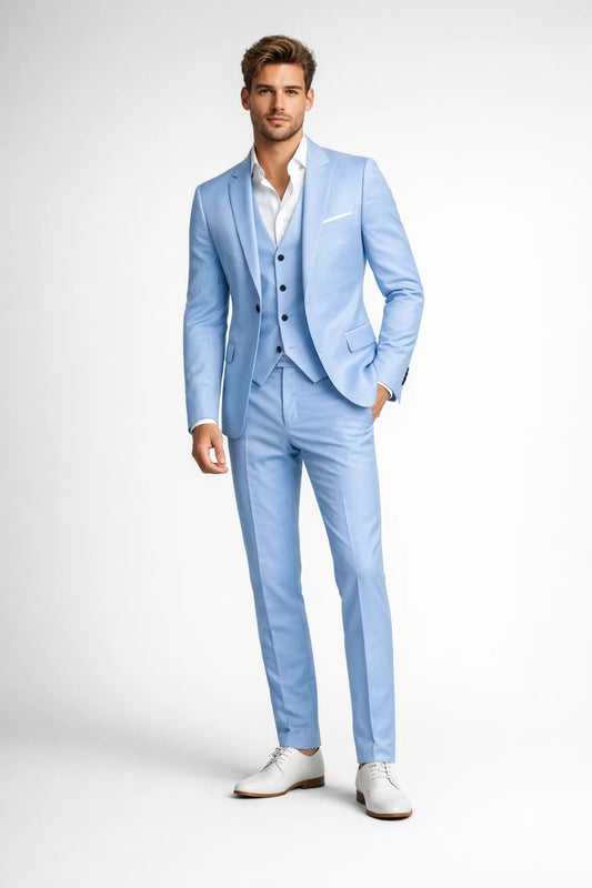 Costume Homme | tenue élégante & style formel | trois pièces ajusté pour Printemps