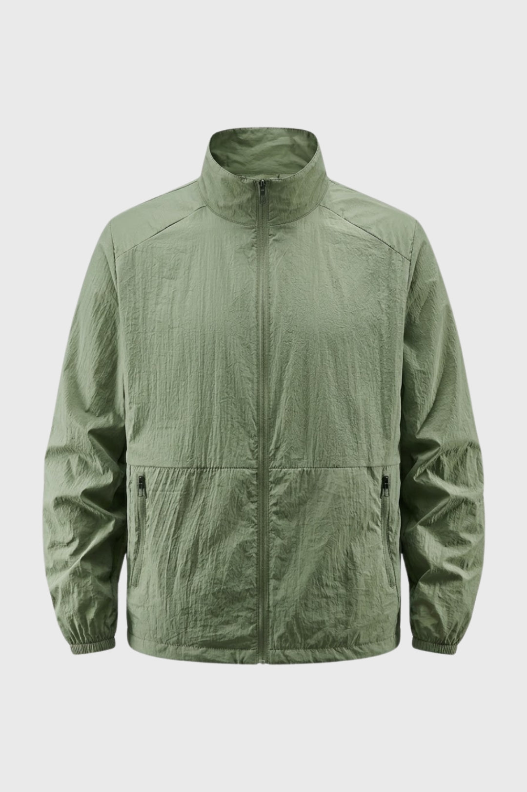 Coupe-Vent Homme - Léger Col Montant avec Poches Zippées | Casual