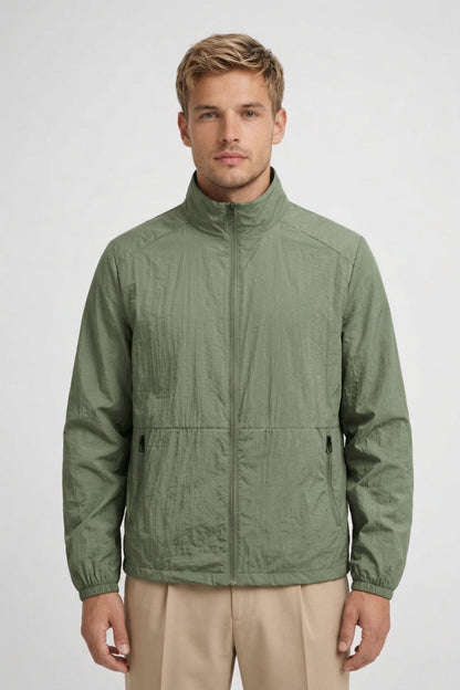 Coupe-Vent Homme - Léger Col Montant avec Poches Zippées | Casual