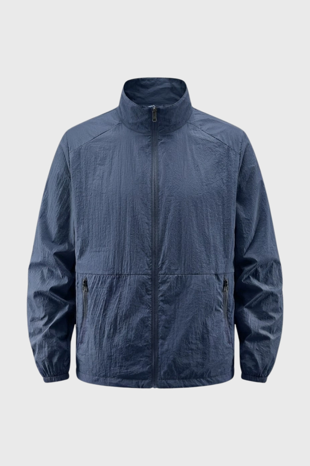 Coupe-Vent Homme - Léger Col Montant avec Poches Zippées | Casual