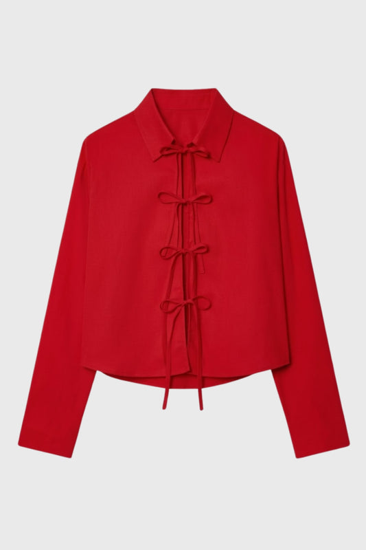 Blouse Femme - Style Asiatique | Fermeture Nouettes Décorative