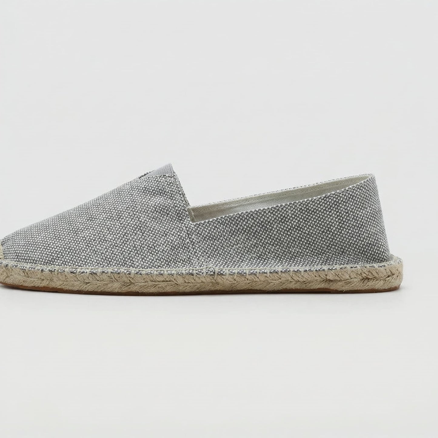 Diane - Mocassins en Lin Bohème Femme avec Semelle Corde et Bout Rond