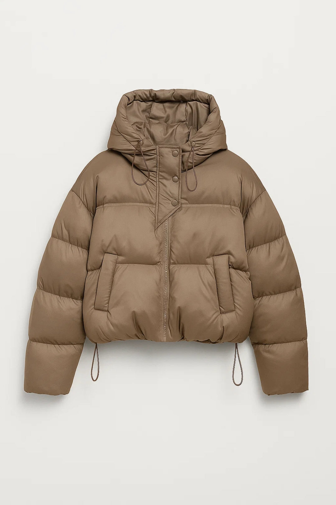 Doudoune Courte Femme | Capuche et Fermeture Asymétrique | Chaude et Fonctionnelle