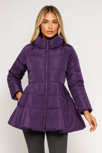 Doudoune cintrée longue | Veste matelassée pour femme | Légère et respirante