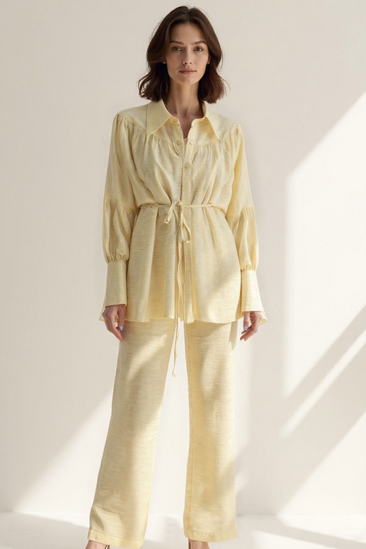 Ensemble Pantalon Femme | Fluide Légèreté | Taille Ajustable Chic