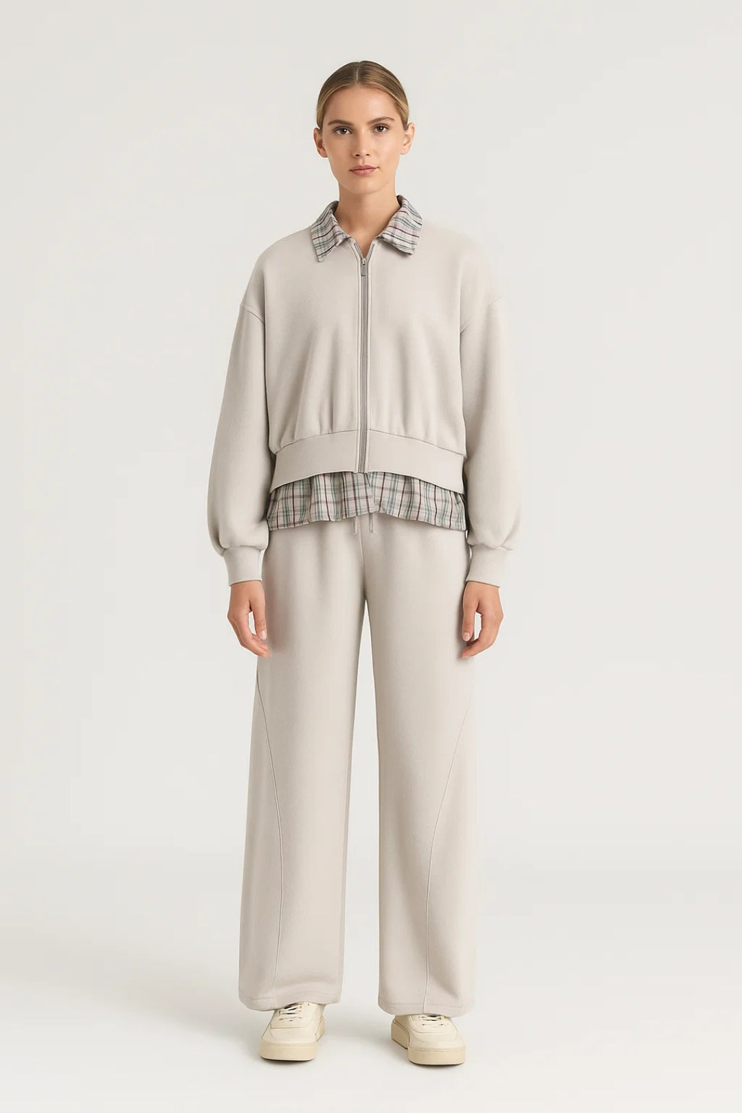 Ensemble Décontracté Femme | Ensemble Zippé Deux Pièces | Léger et Respirant