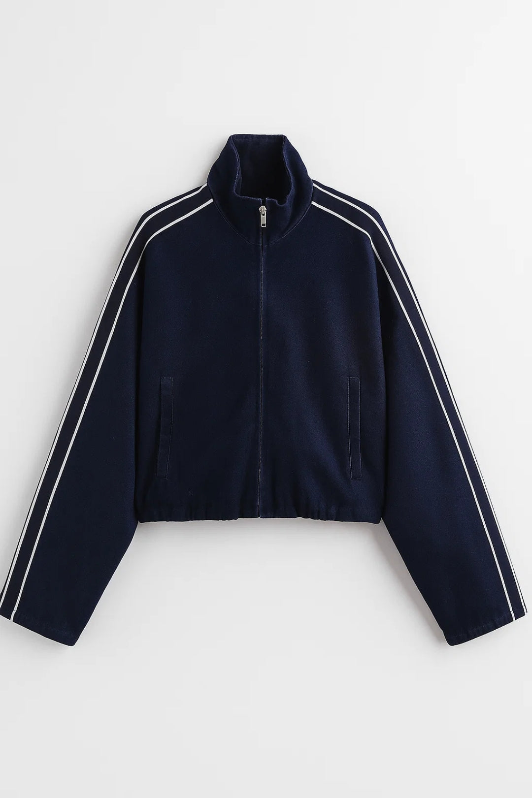 Ensemble Décontracté Femme | Survêtement Zippé à Rayures | Léger et Respirant