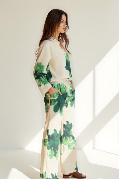 Ensemble Décontracté à Imprimé Floral | Deux Pièces | Léger et Stylé