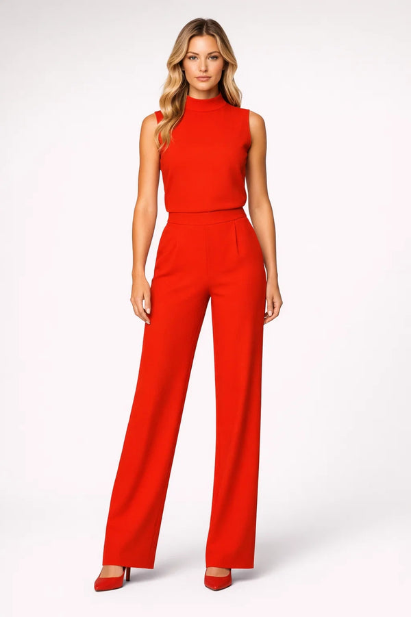 Ensemble Femme - Top Col Montant et Pantalon Large | Chic