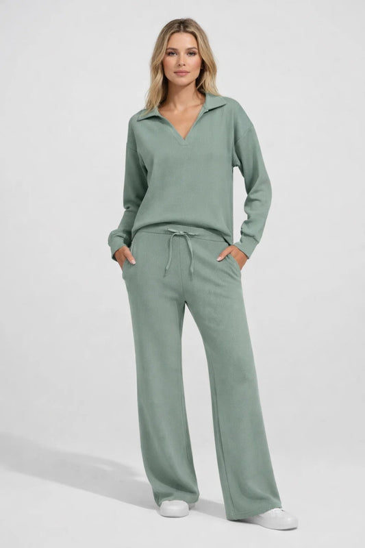 Ensemble Femme | jogging & survêtement | col ouvert relax pour Printemps