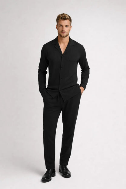 Ensemble Homme | allure élégante & coupe fluide | chemise boutonnée pour Été