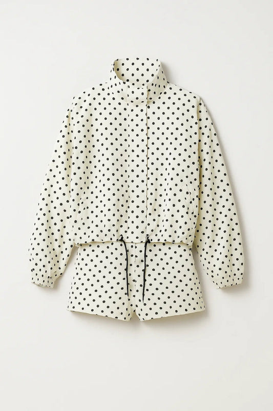 Ensemble à Pois | Veste et short femme | Léger et Stylé