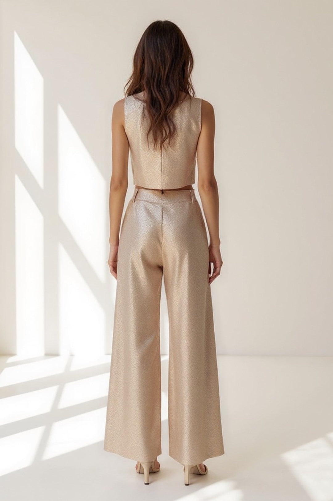 Ensemble Satiné Deux Pièces | Élégant et Fluide | Parfait pour les Occasions Spéciales
