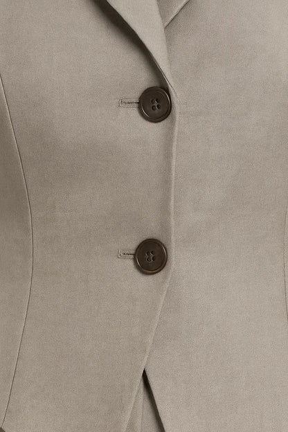 Ensemble Tailleur Sans Manches | Gilet Cintré et Pantalon | Élégance Structurée