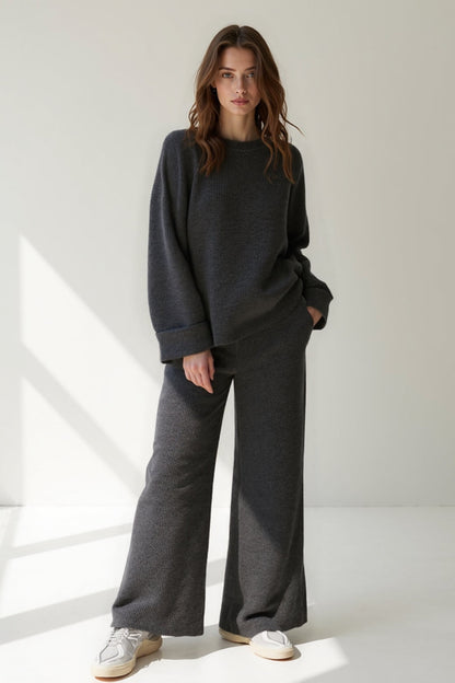 Ensemble pull et pantalon en maille | Maille douce | Confort décontracté